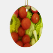 Salad Vegetables Custom Birthday Keramisch Ornament (Rechts)