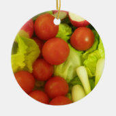 Salad Vegetables Custom Birthday Keramisch Ornament (Voorkant)