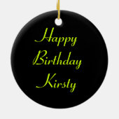 Salad Vegetables Custom Birthday Keramisch Ornament (Achterkant)