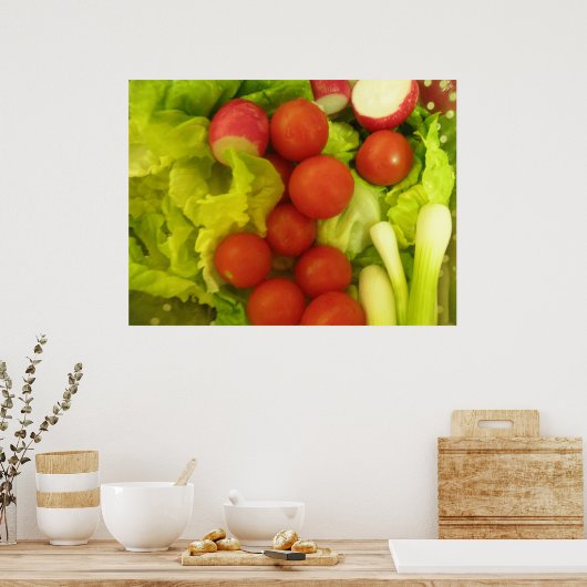 Salad Vegetables Print (Keuken)