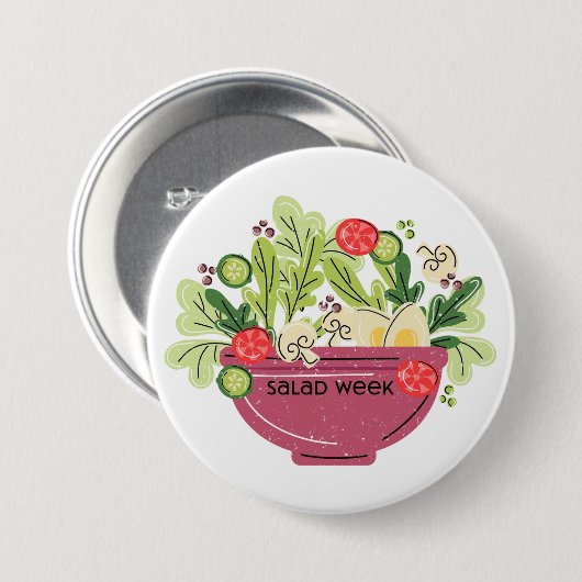 Salad Week Ronde Button 7,6 Cm (Voorkant /achterkant)