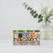 Saladbar | culinair | QR-code Visitekaartje (Staand voorkant)