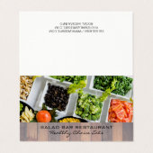 Saladbar | culinair visitekaartje (Buitenkant ongevouwen)