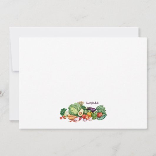 Saladbar Kaart (Achterkant)