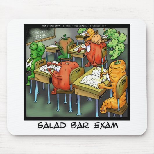 Salade Bar Examen Grappig Muismat (Voorkant)