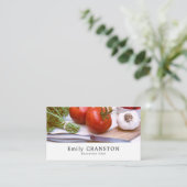 Salade display, chef-kok, koken visitekaartje (Staand voorkant)