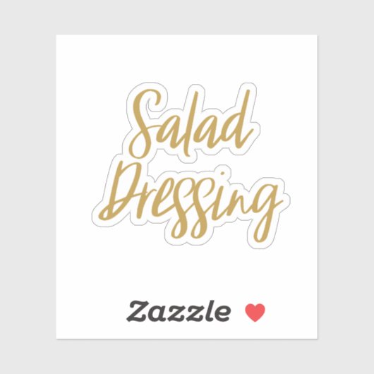 Salade dressing Sticker (Vel)