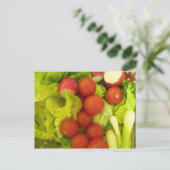 Salade Groenten Briefkaart (Staand voorkant)