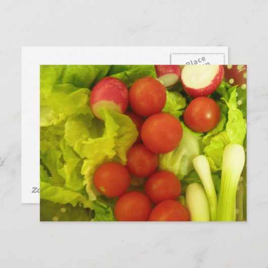 Salade Groenten Briefkaart (Voorkant / Achterkant)