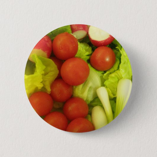 Salade Groenten Knop Ronde Button 5,7 Cm (Voorkant)