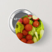 Salade Groenten Knop Ronde Button 5,7 Cm (Voorkant /achterkant)