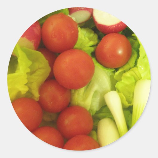 Salade groenten Stickers (Voorkant)