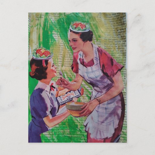 Salade Hats collage Briefkaart (Voorkant)