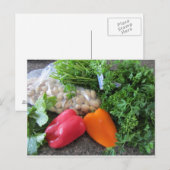 Salade ingrediënten briefkaart (Voorkant / Achterkant)