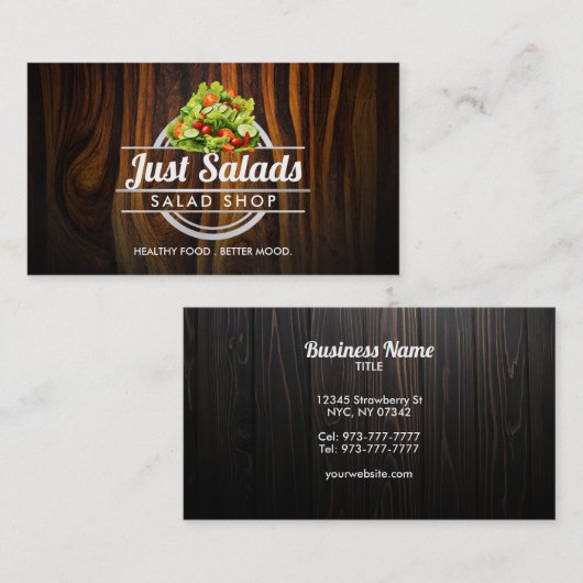  Salade Logo visitekaartjes (Voorkant / Achterkant)