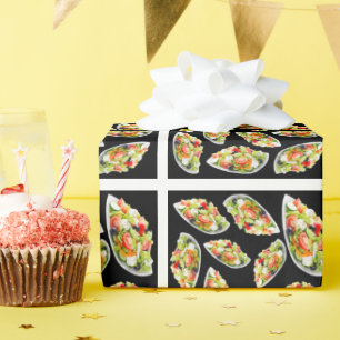 Salade mix patroon cadeaupapier