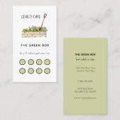 Salade restaurant loyaliteitskaart visitekaartje (Voorkant / Achterkant)