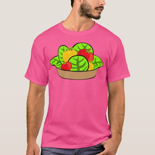 Salade sla tomatenpaprika t-shirt (Voorkant)