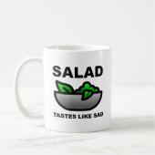 Salade smaakt als droefheid Funny Mok (Links)