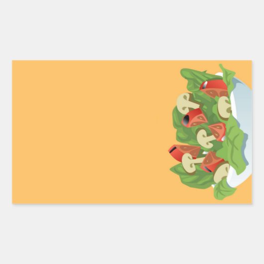 Salade stickers voor voedingsproducten (Voorkant)