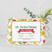 Salade Taco Over Taco Feest Verjaardag Elke Leefti Kaart (Staand voorkant)