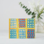 Salade voorbereiding schilderij briefkaart (Staand voorkant)