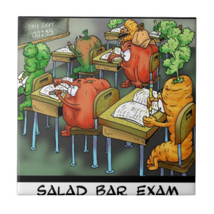 Saladebar-examen Grappig Tegeltje