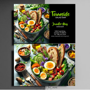 Saladebar Restaurant Visitekaartje