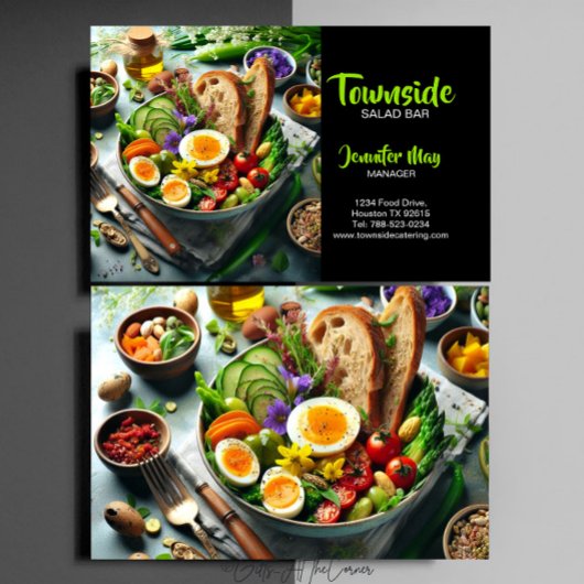 Saladebar Restaurant Visitekaartje
