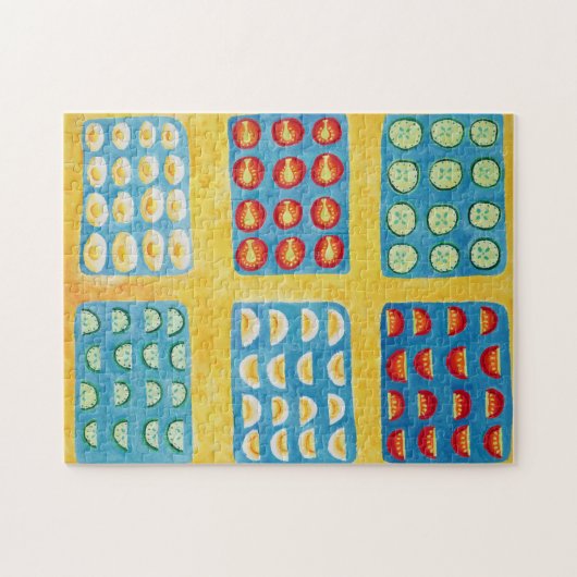 Saladebereiding Schilderij Legpuzzel (Horizontaal)