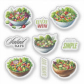 Saladekommen Sticker (Voorkant)