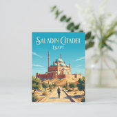 Saladin Citadel Egypte Briefkaart (Staand voorkant)