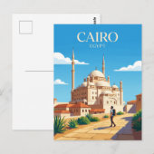 Saladin Citadel Egypte Briefkaart (Voorkant / Achterkant)