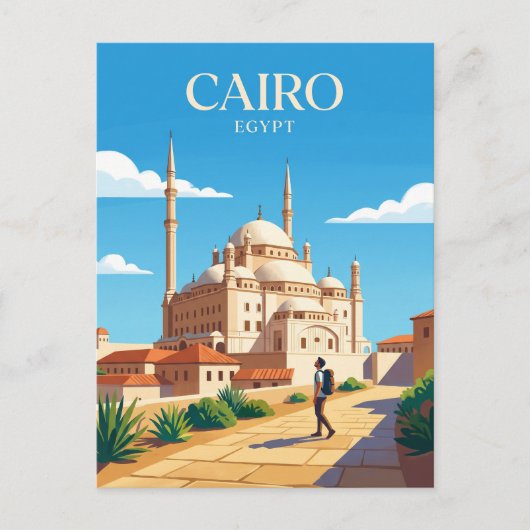 Saladin Citadel Egypte Briefkaart (Voorkant)
