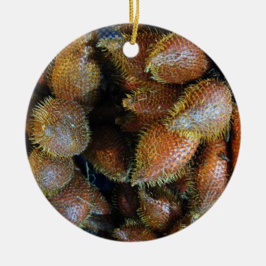 Salak [Snake Fruit] Keramisch Ornament (Voorkant)