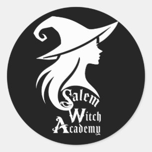 Salam Heksenacademie Wiccaanse Heksen Halloween Fe Ronde Sticker