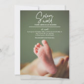 Salam World Islamitisch Geboorte Aankondiging (Voorkant)