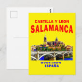 Salamanca / Castilla en León, Spanje. Briefkaart (Voorkant / Achterkant)