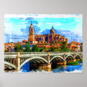 Salamanca / Castilla en León, Spanje. Poster (Voorkant)