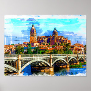 Salamanca / Castilla en León, Spanje. Poster