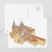 Salamanca Cathedraal. Spanje Briefkaart (Voorkant / Achterkant)