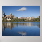 Salamanca Cathedrals en stad Poster (Voorkant)