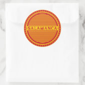 Salamanca City Pride Emblem – Spanish Identity Ronde Sticker (Tas)