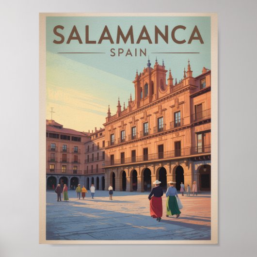 Salamanca Spanje Poster (Voorkant)