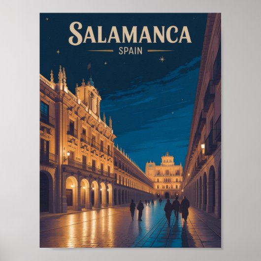 Salamanca Spanje Poster (Voorkant)