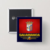 Salamanca Vierkante Button 5,1 Cm (Voorkant /achterkant)