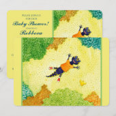Salamander Baby shower Invitation Kaart (Voorkant / Achterkant)