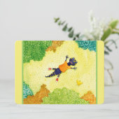 Salamander Baby shower Invitation Kaart (Staand voorkant)
