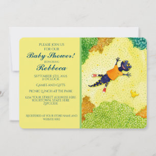 Salamander Baby shower Invitation Kaart