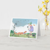 Salamander en Elf Kaart (Gele Bloem)